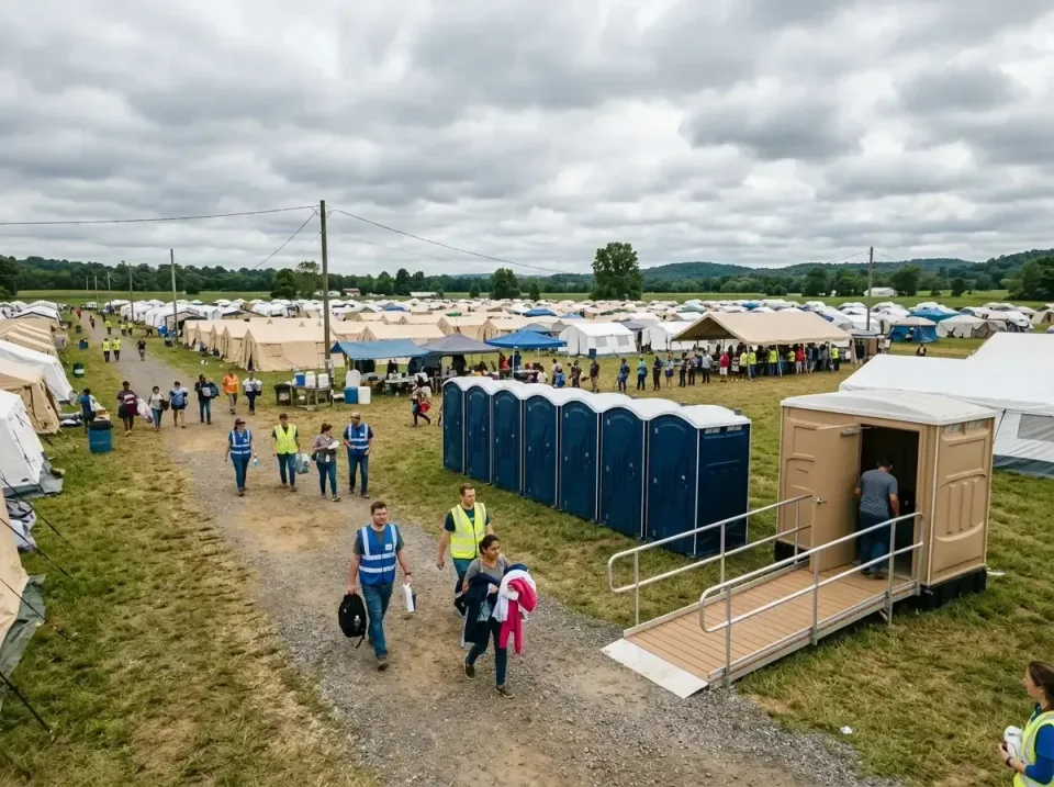disaster-relief-camp-restrooms-010 — frequently asked questions, Dumpster & Portable Bathrooms Rental in Merriam, KS